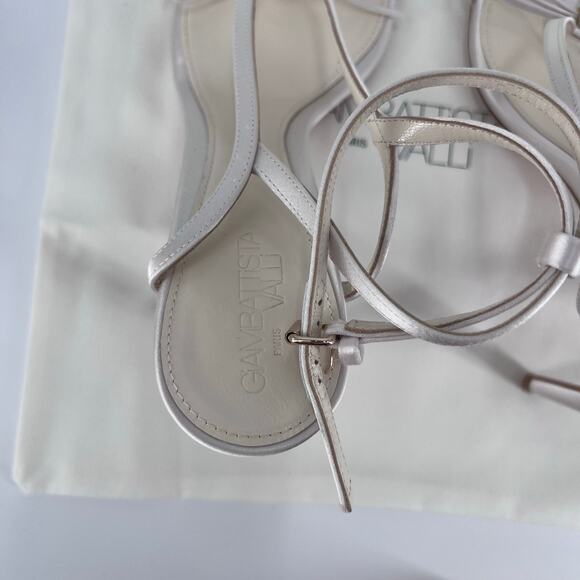 Giambattista Valli Women's High Heel Sandal Sz 39- Ivory - Picture 5 of 10